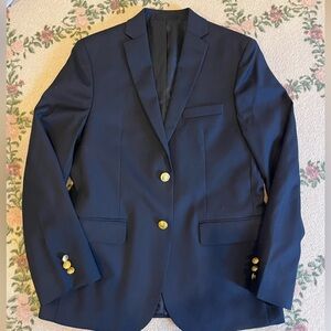 Lauren Ralph Lauren Dark Blue Blazer with Gold Accents